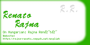 renato rajna business card